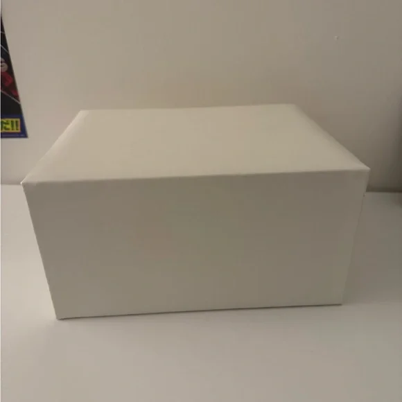 White with gold accent jewelry box organizer with drawers - Picture 6 of 8